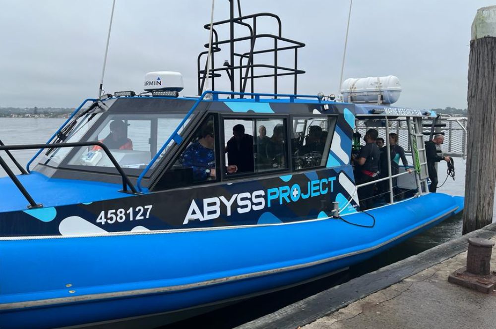 The Abyss Scuba Diving boat, giving Sydney divers access to the Abyss
