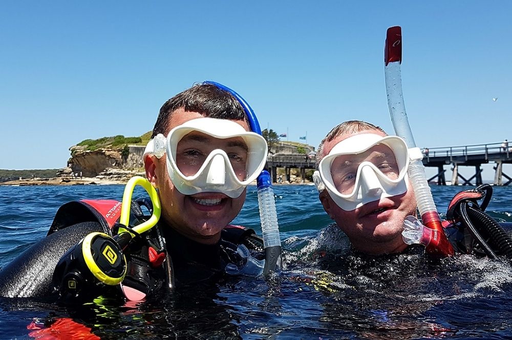 Scuba Divers at Bare Island