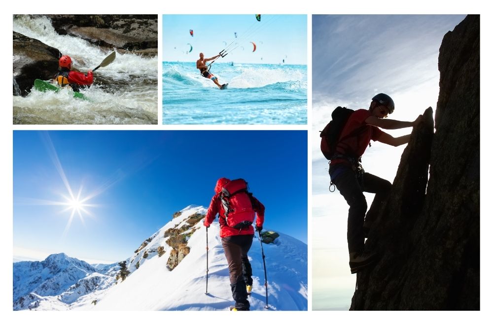 Examples of adventure sports environment