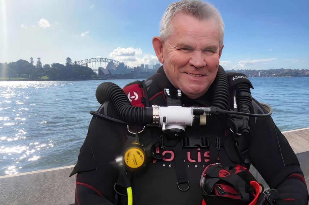 Ready for scuba diving Sydney harbour, 