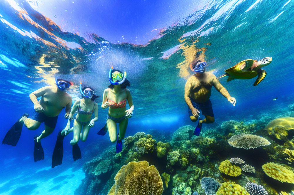 Snorkelers exploring the underwater world at Sydney's snorkelling spots