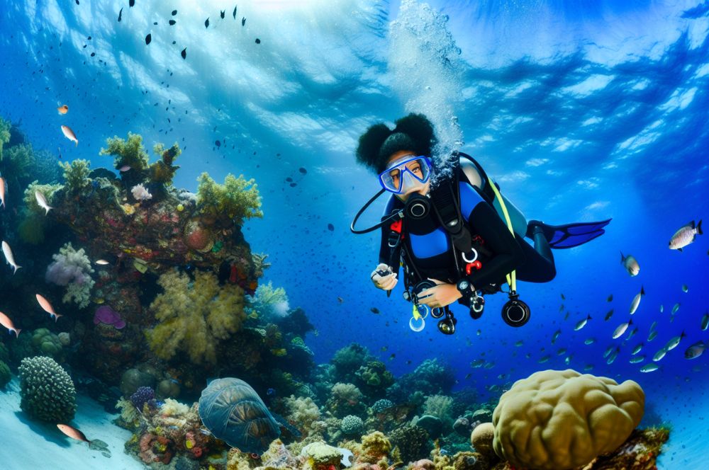 Tranquil scuba diving experience