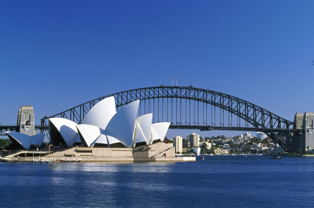 Sydney Harbour Bridge and Sydney Opera House in Sydney, Australia