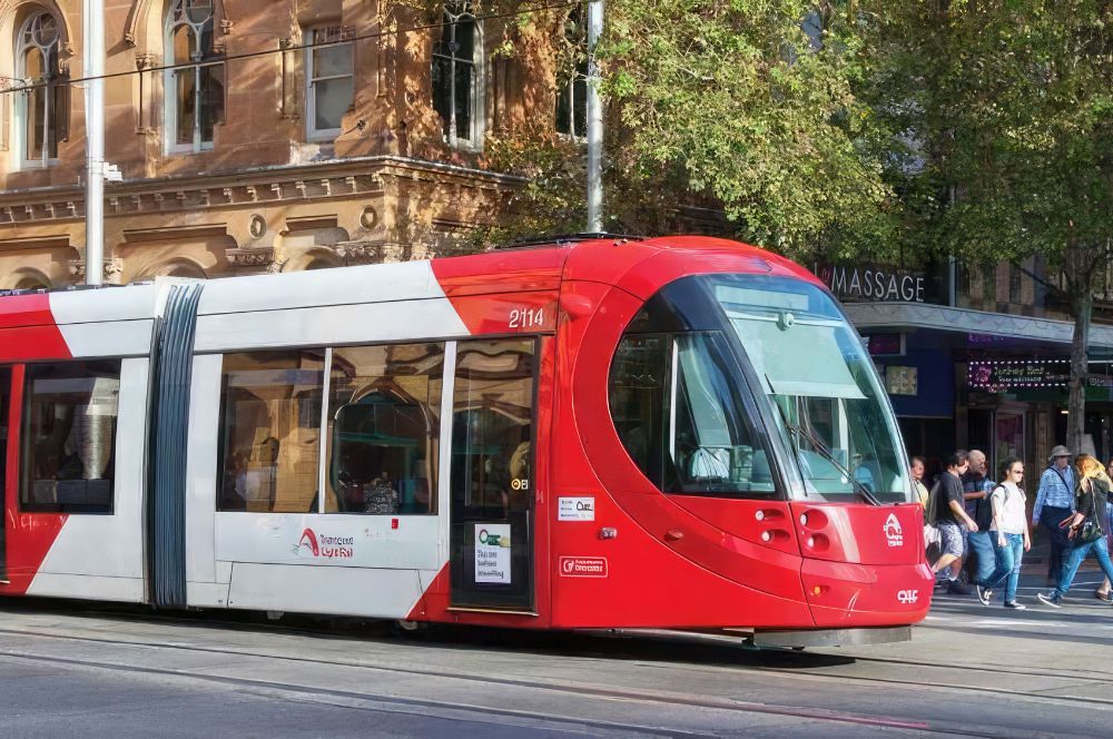 Using the light rail transport system to get around Sydney