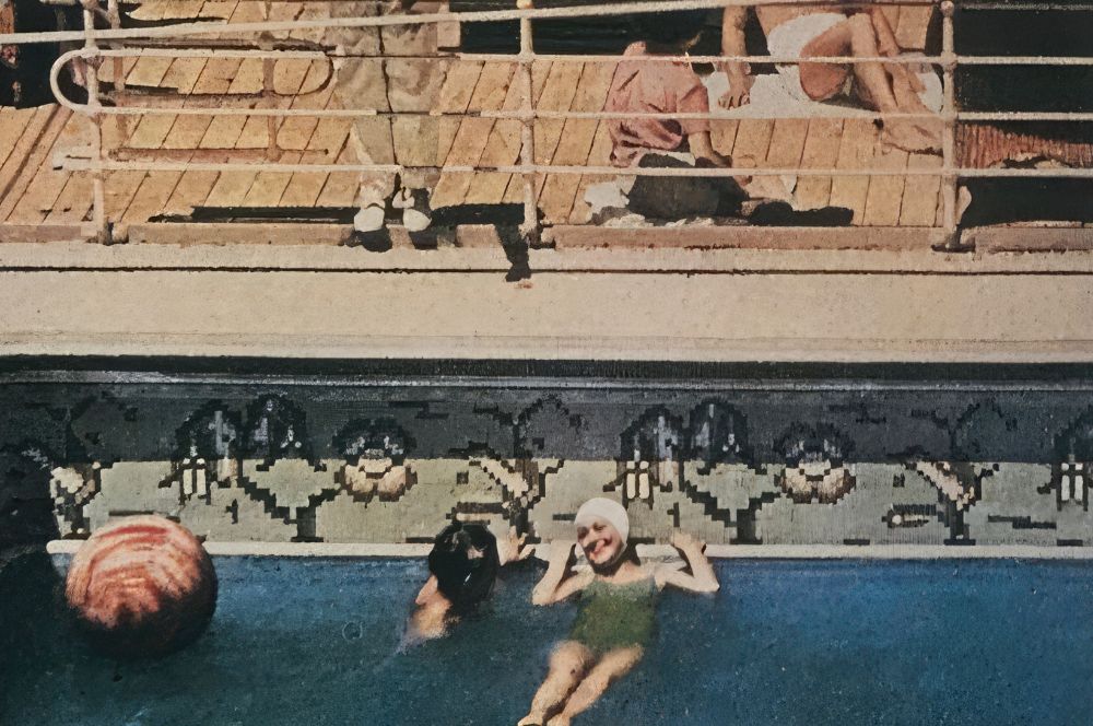 The pool was a Symbol of Luxuary on the SS President Coolidge