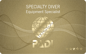 PADI  scuba diving equipment specalist 
